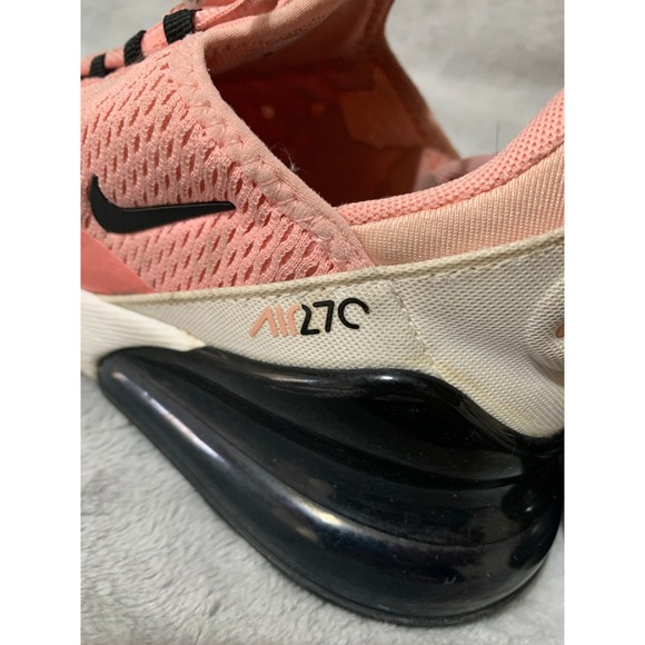 Nike Air Max 270 Kids Shoes Pink Black White Size 4.5Y Sneakers - Picture 12 of 14